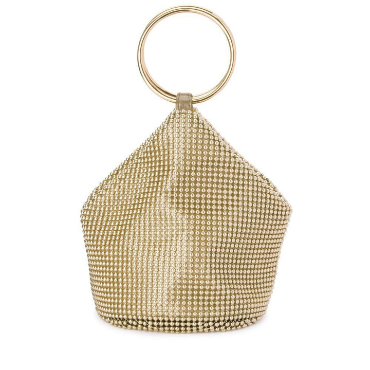 BIANCA Ball Mesh Handle Bag Gold
