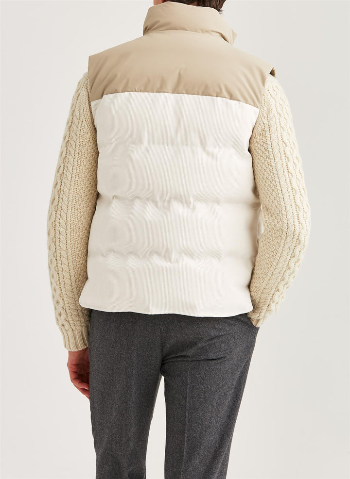 Catton Puffer Vest  Off White