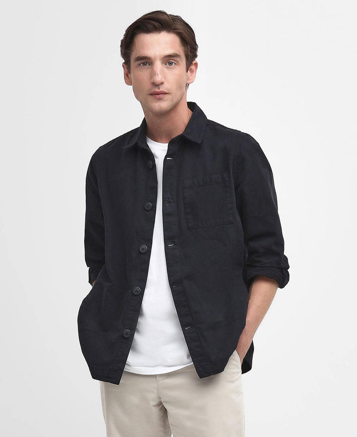 Barbour Washed Oversh  Navy