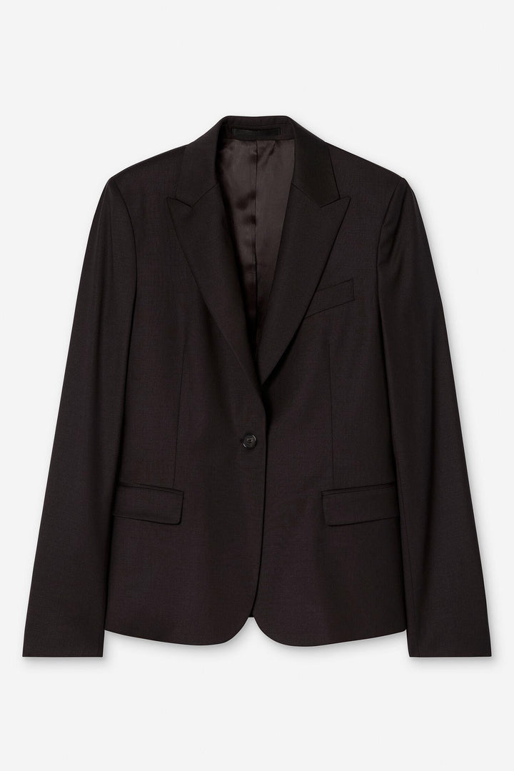 sasha cool wool blazer  Dark Chocolate