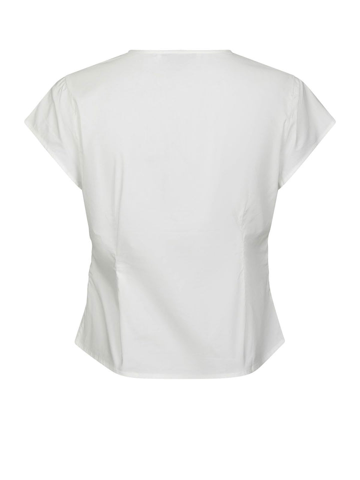 Fidi Poplin Top  White