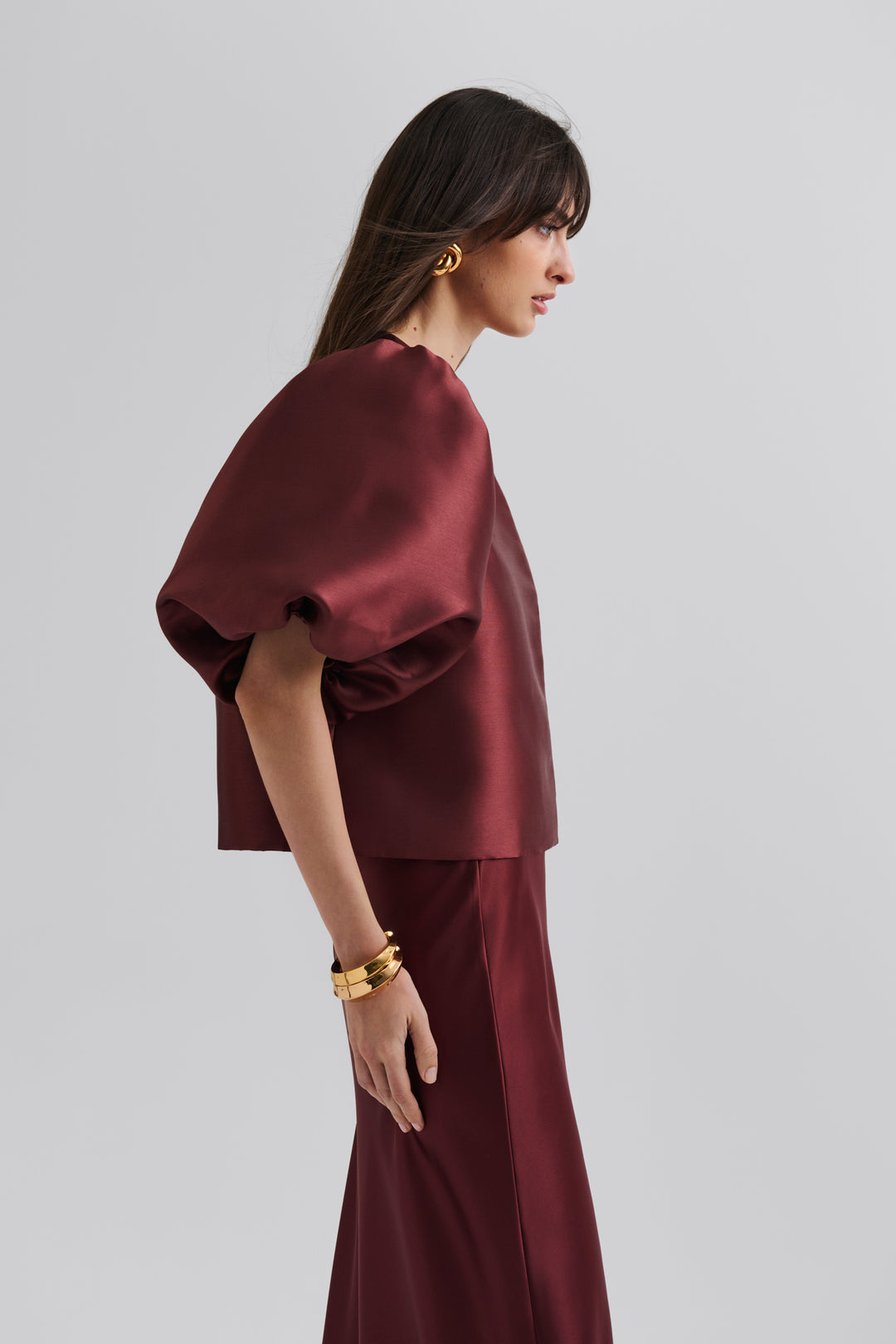 CLEO BLOUSE  Wine