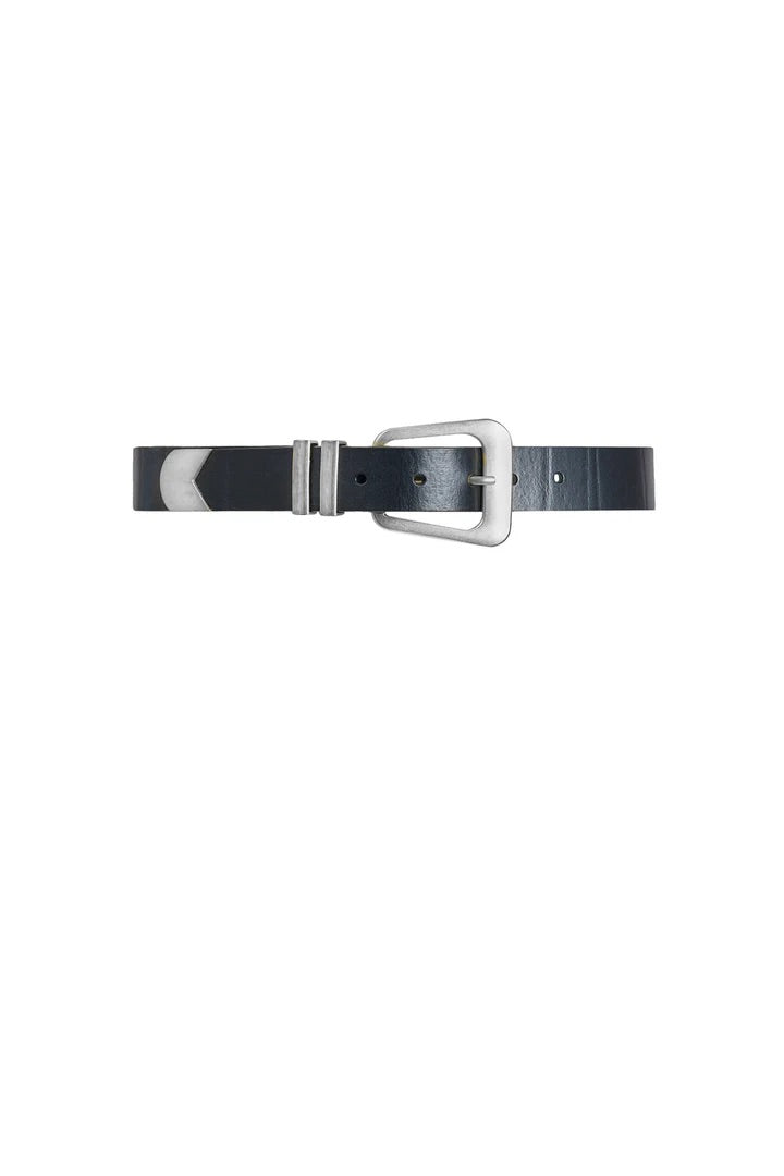 Bennett Belt  Black Silver