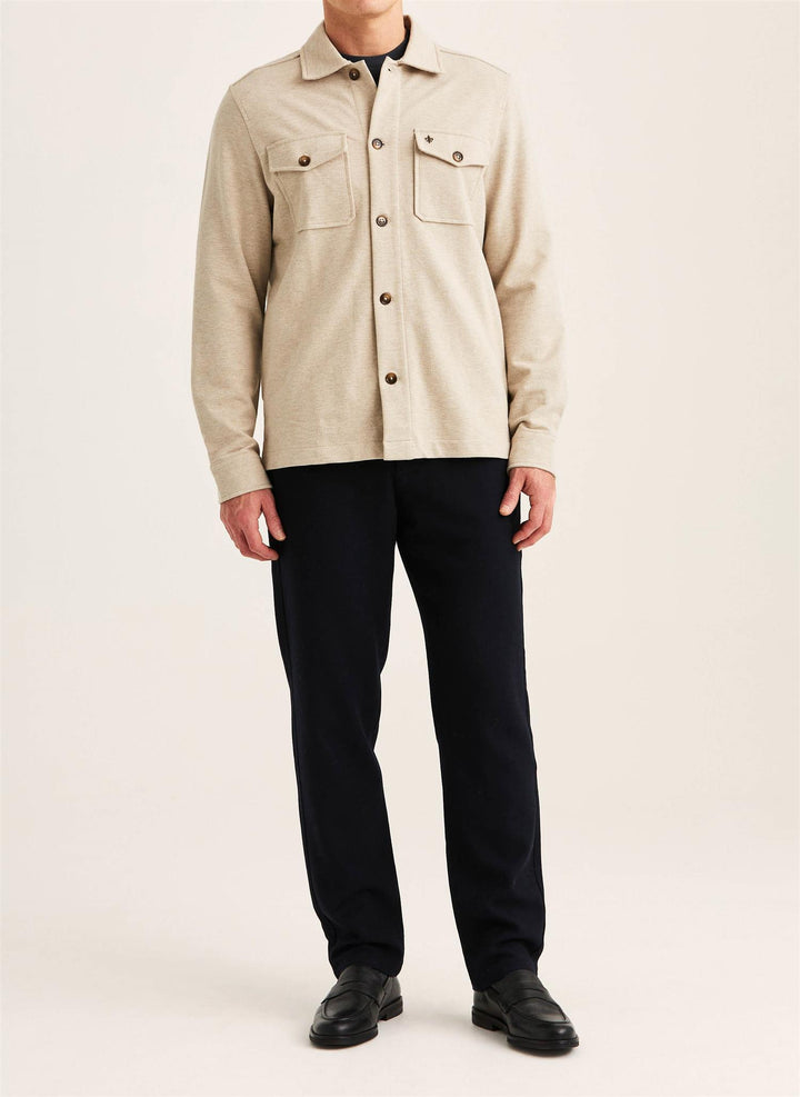 Andrew Jersey Overshirt  Khaki