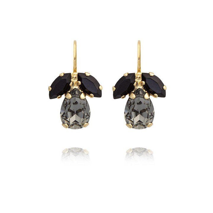PETITE TIMO EARRINGSGOLD Black Diamond / Jet