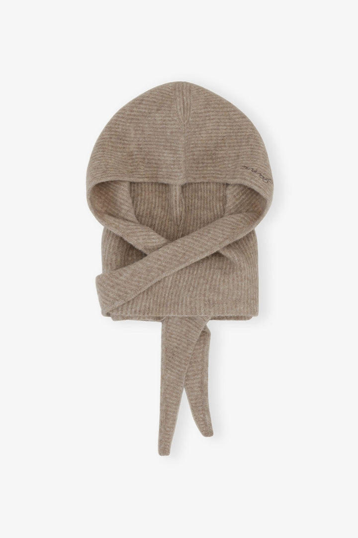 SOFT WOOL BALACLAVA  Almond Milk