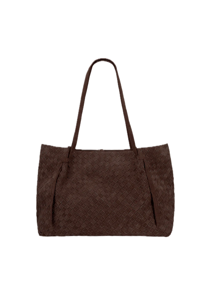 LIANDRA WOVEN GRITTY SUEDE  Mud Brown