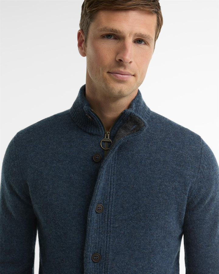 Barbour Ess Patch Zip  Dark Indigo