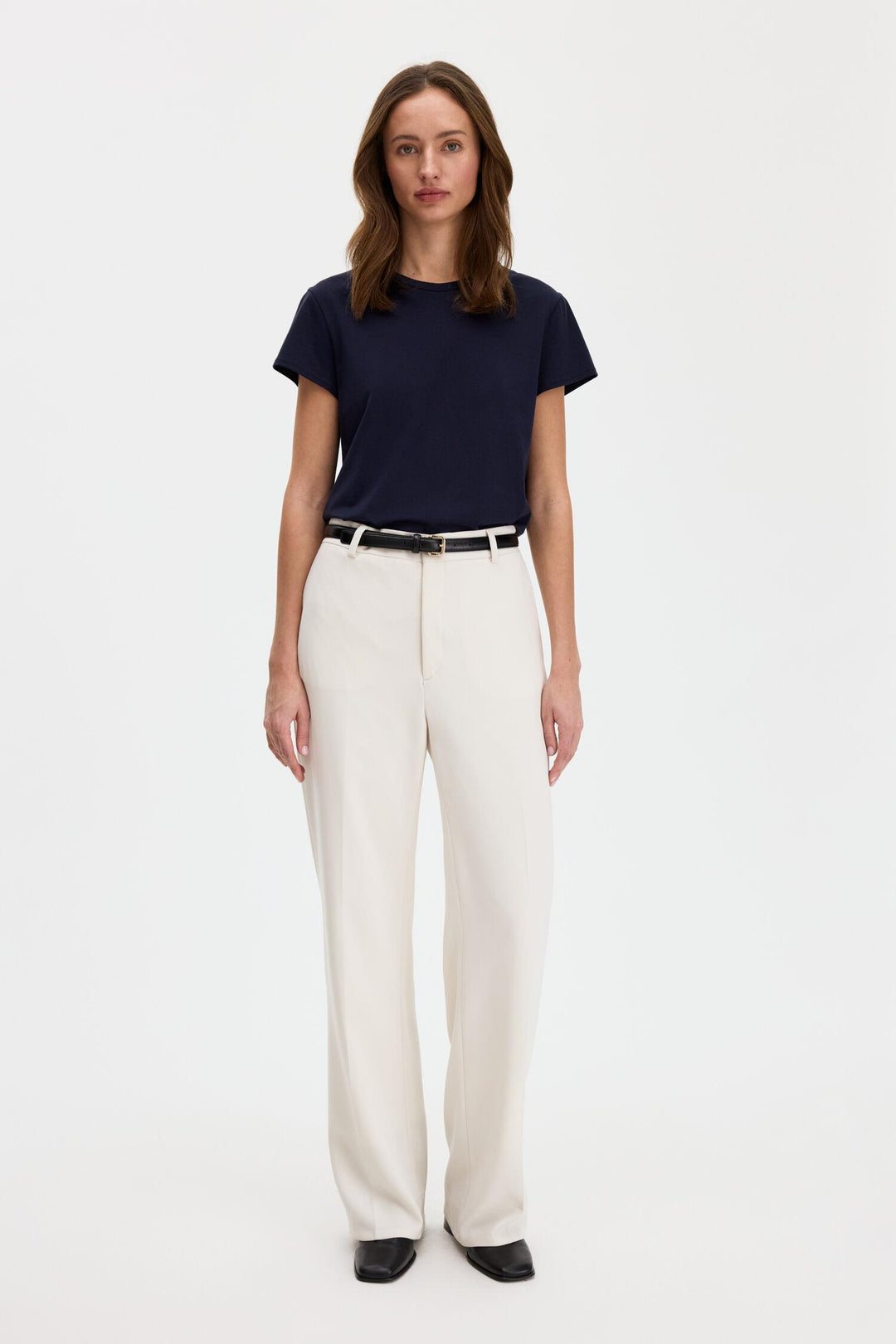 soft cotton tee  Navy