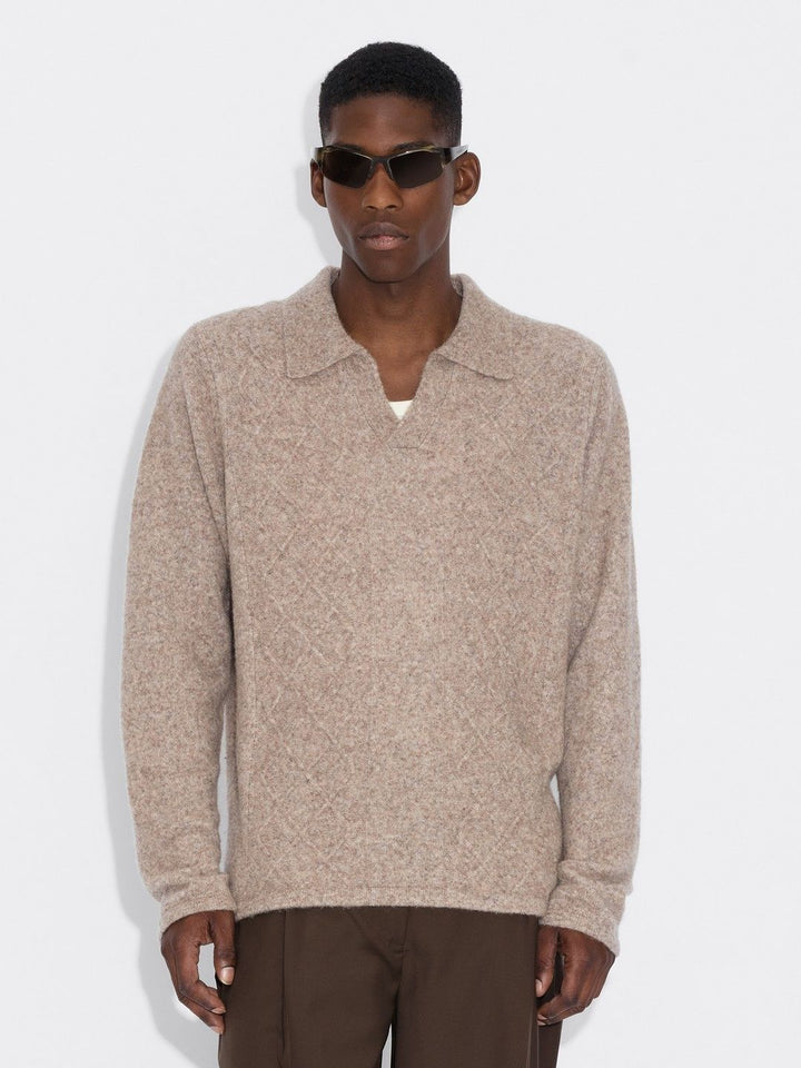 Argyle Shirt  Taupe