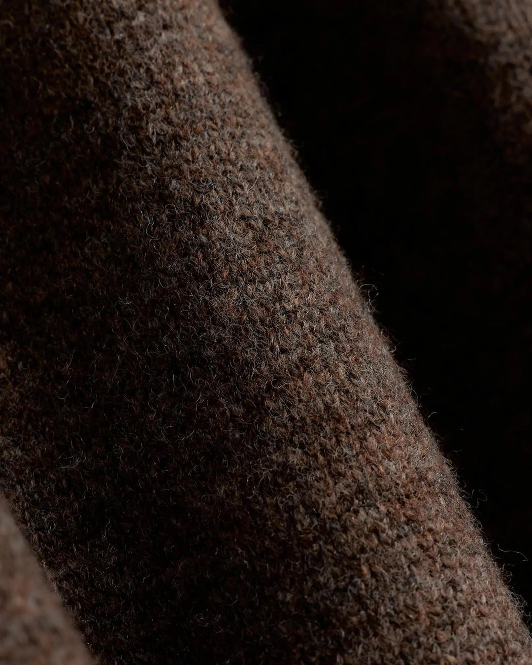 IBEN SERGE MERINO PANTS Brown Melange