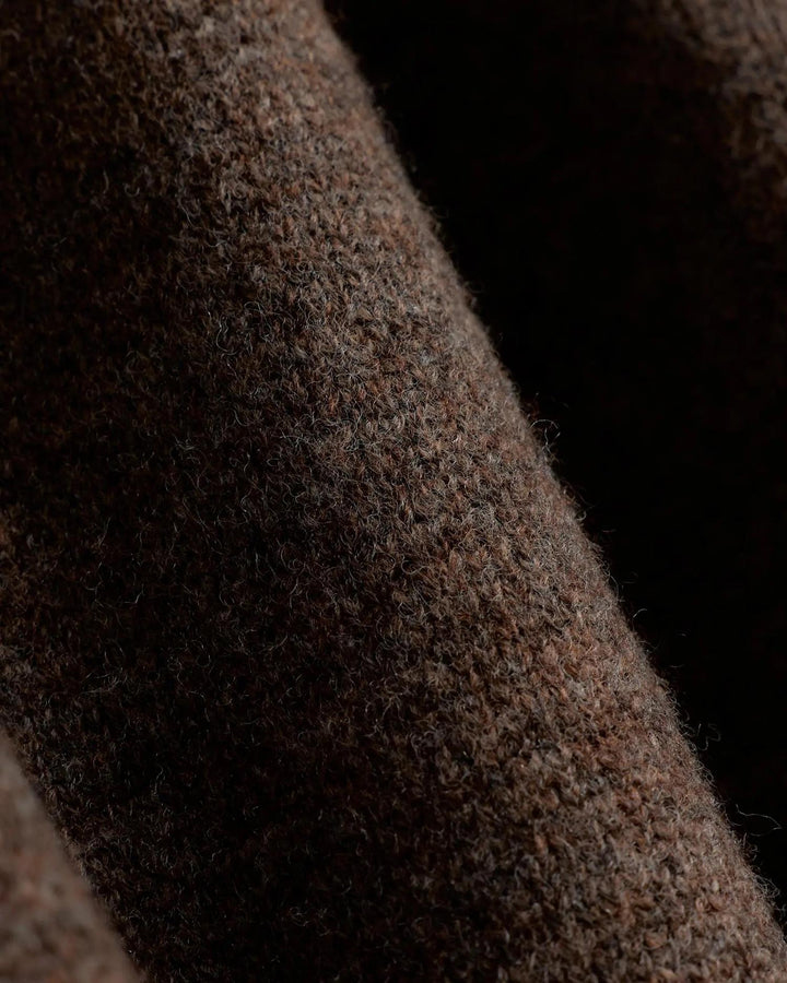 IBEN SERGE MERINO PANTS Brown Melange