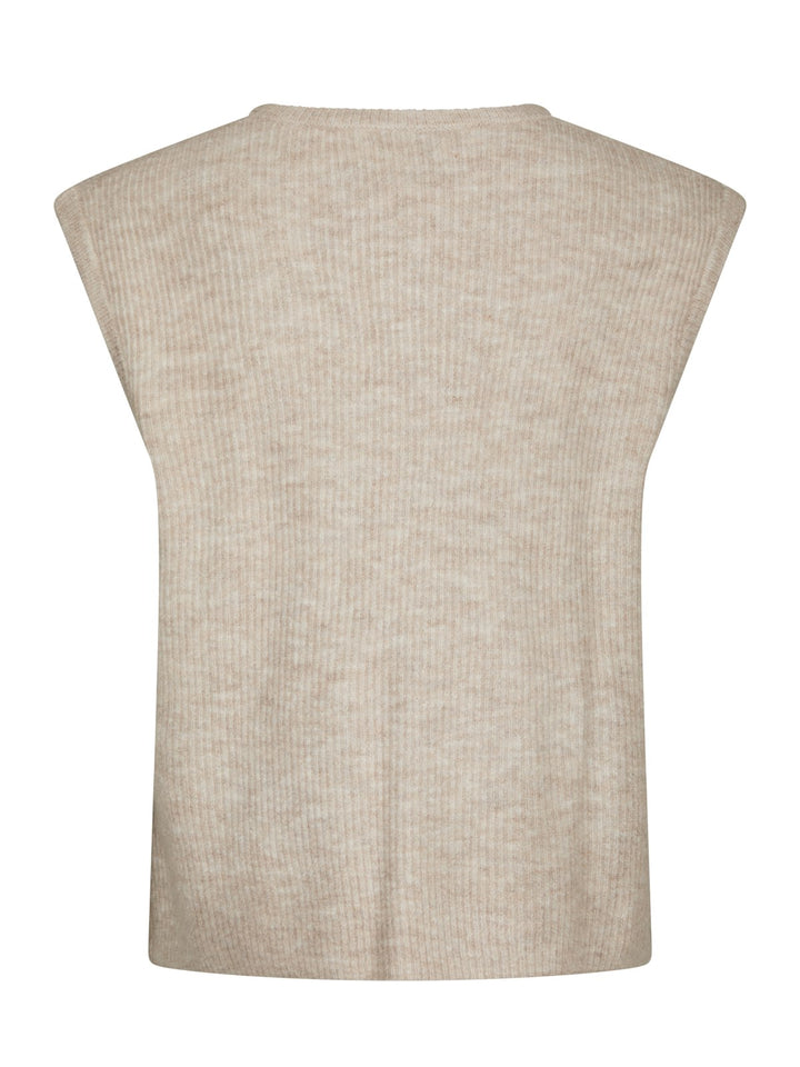 Everest Knit Vest  Sand Melange