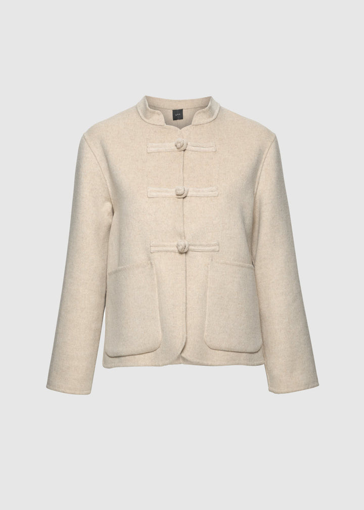 Phoebe Wool Jacket  Wheat