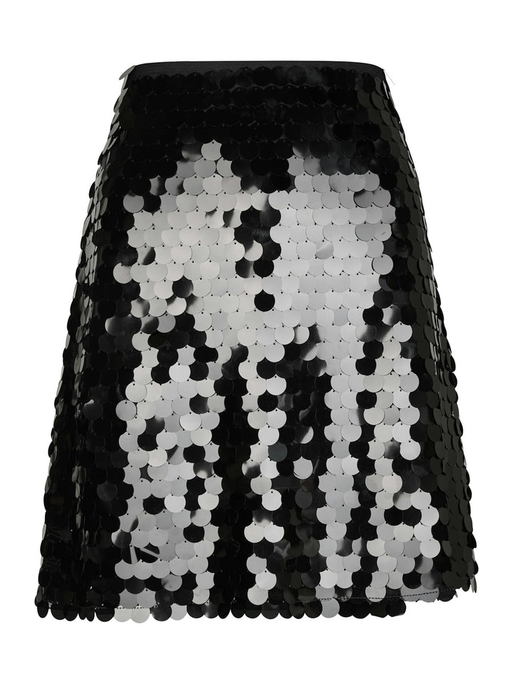 Miva Big Sequins Skirt  Black