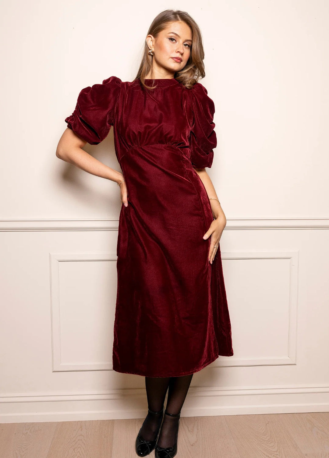 Dakota Dress Velvet Bordeaux  Velvet Bordeaux