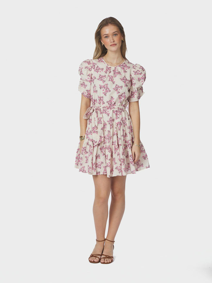 Annitas Starling Flower Dress  Fuchsia