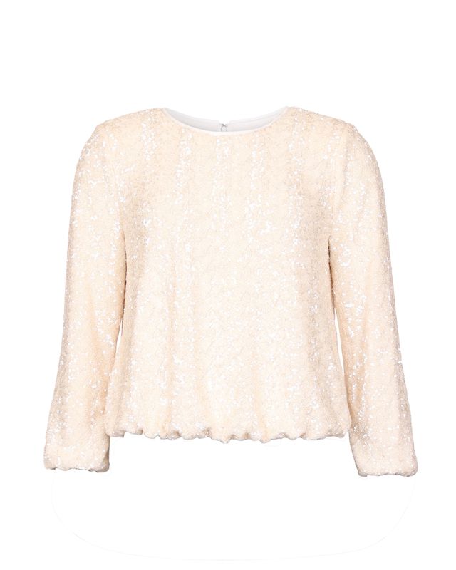 Beaded Blouse Champagne