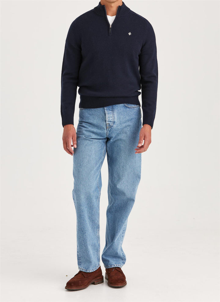 New Hertford Half Zip  Navy