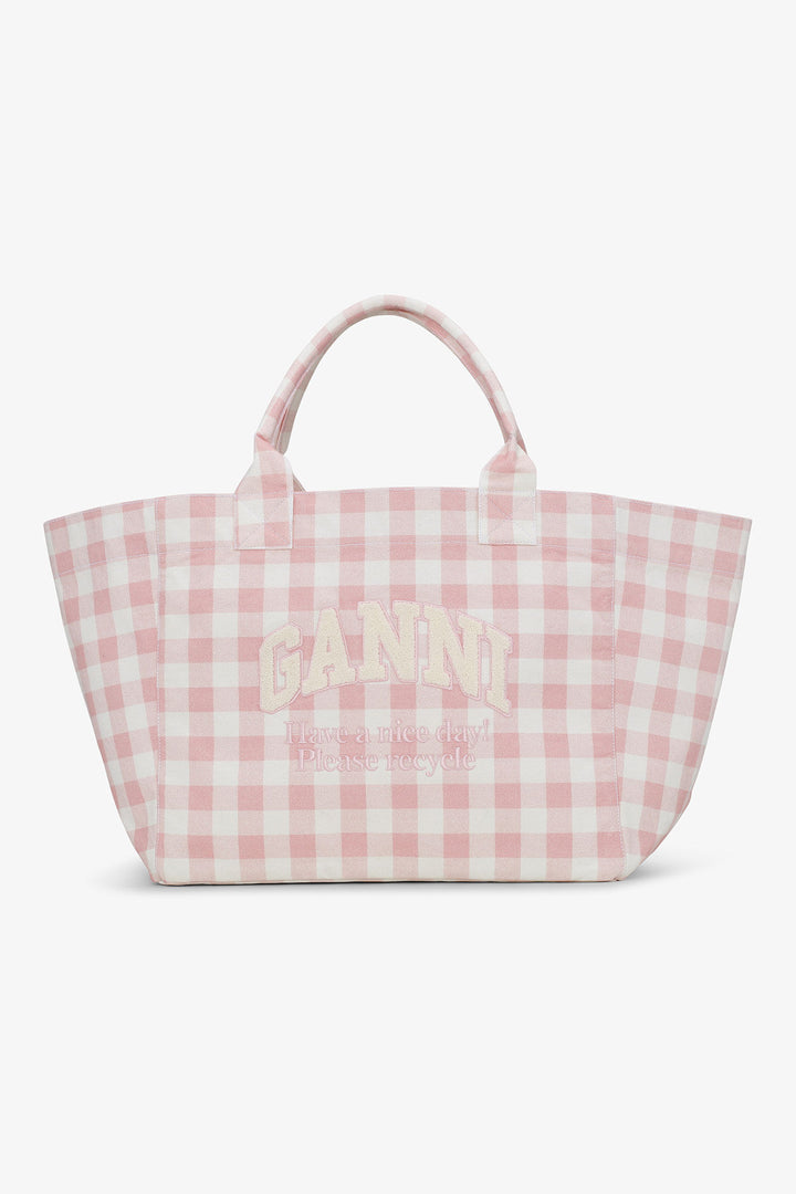 Shopper XXL Pocket Vichy  Bleached Mauve