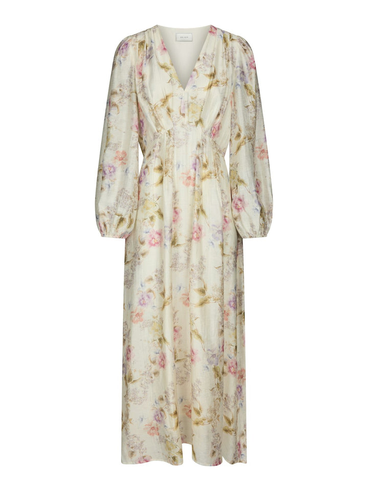 Silfi Vintage Flower Dress  Off White