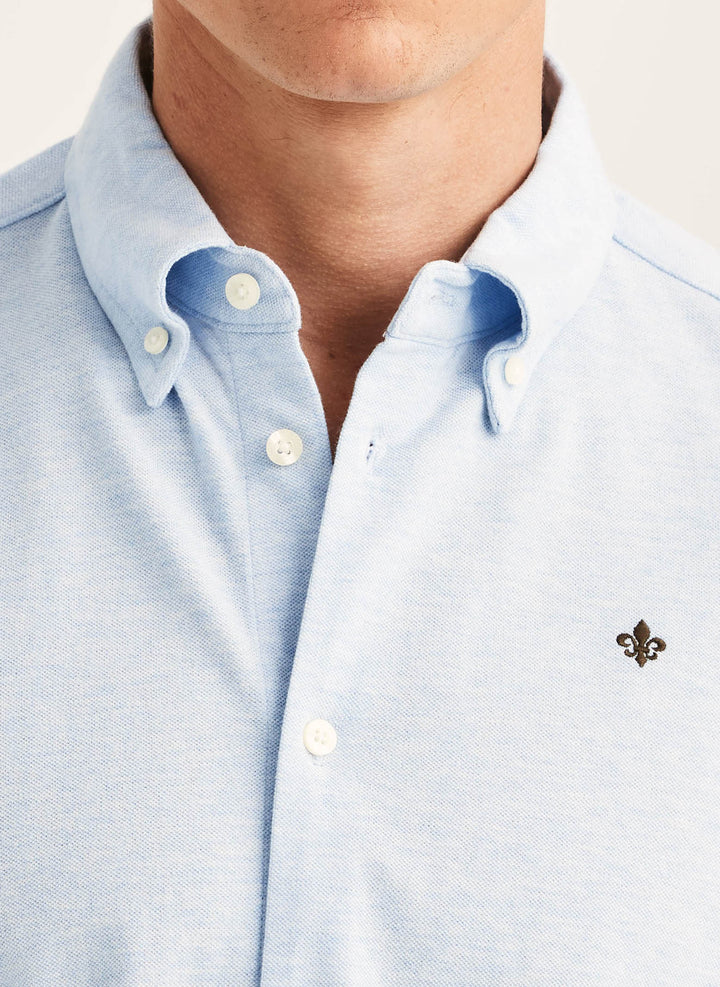 Camden pique shirt Light Blue