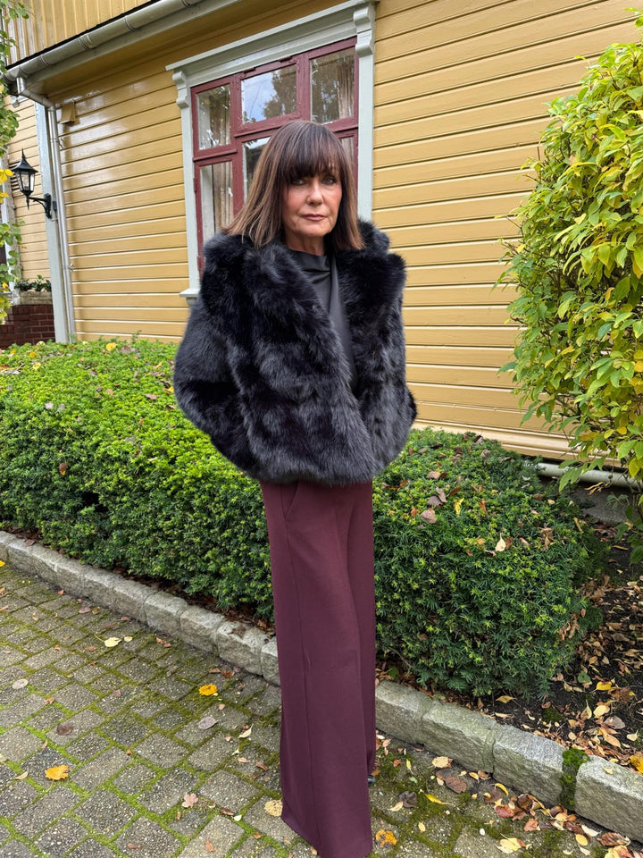 Sofia fake fur jacket  Black