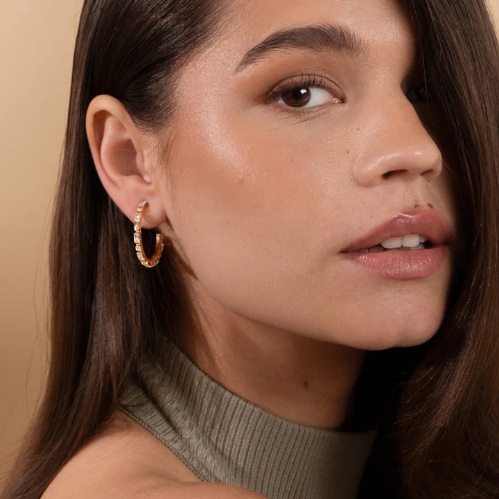 EVELYNE LOOPS GOLD  Crystal