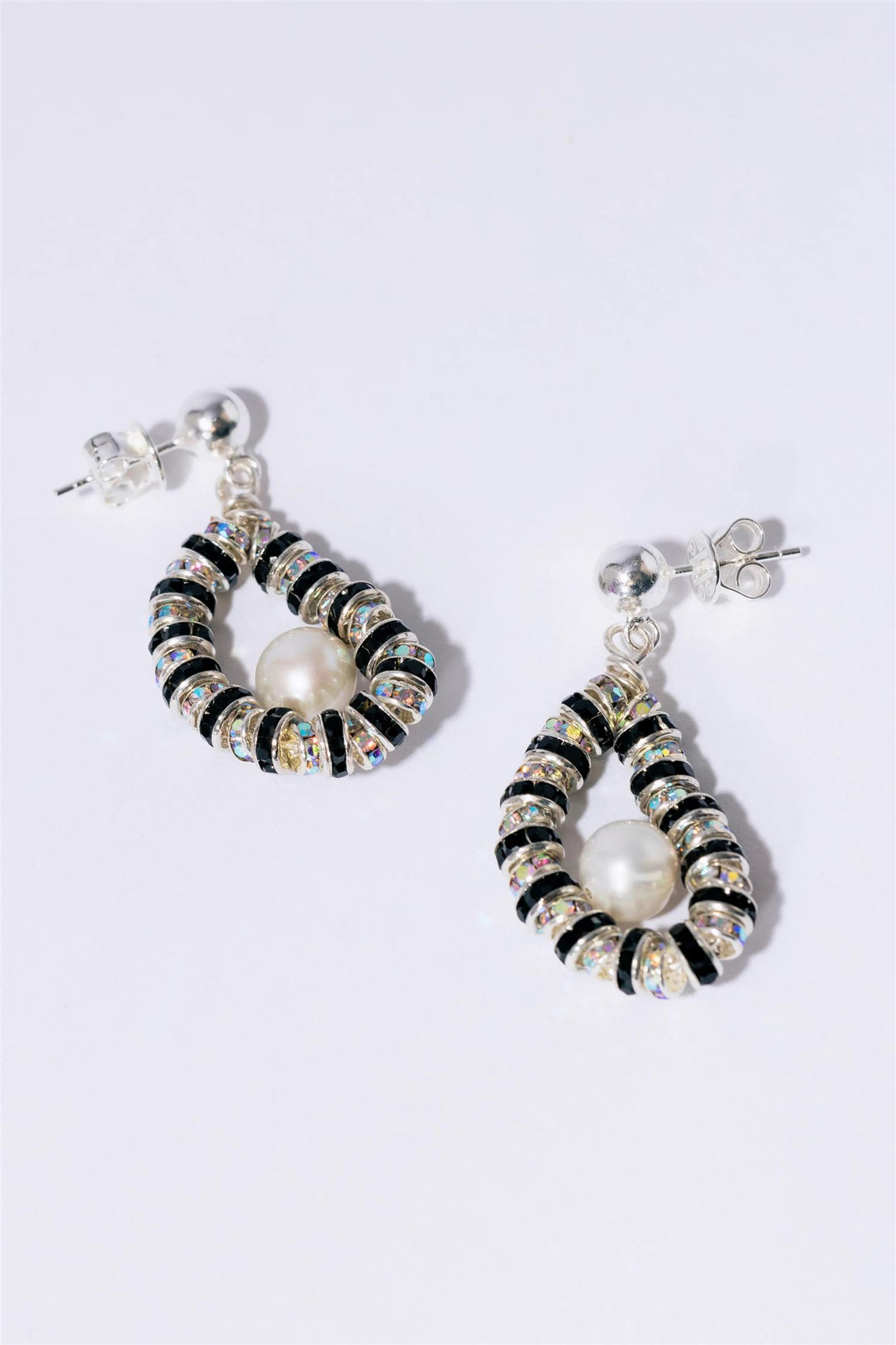 Tiny Oysters  Sparkling Silver/Black