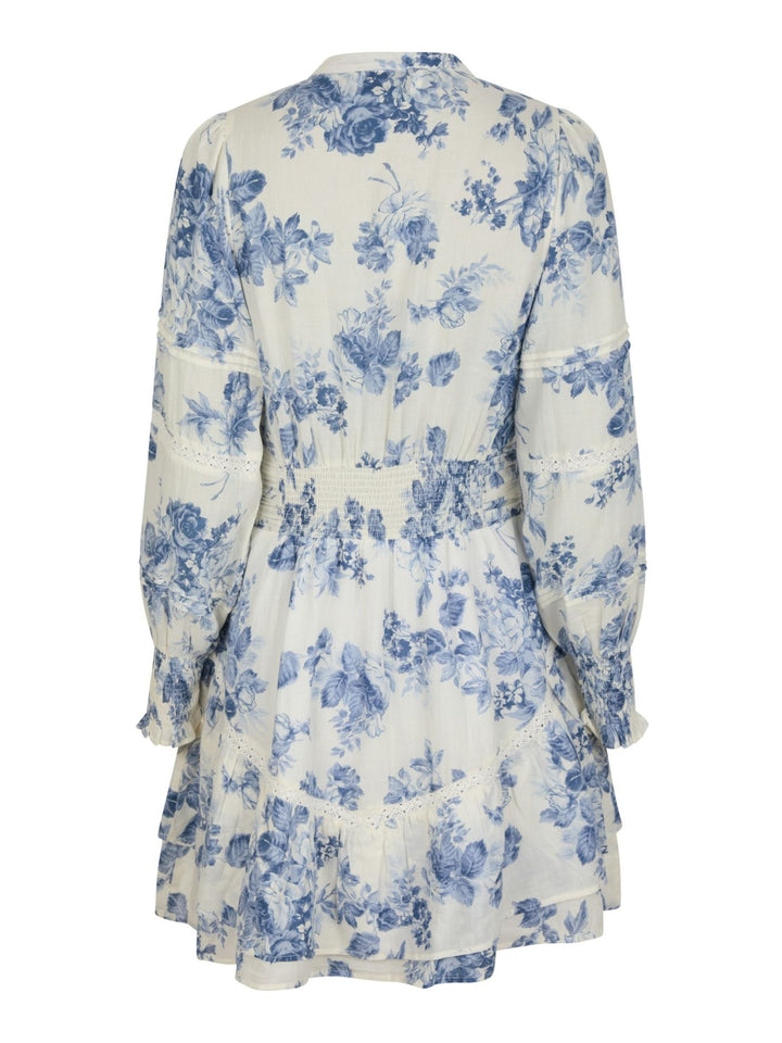 ROBERTA FLOWER FLOW DRESS  Light Blue