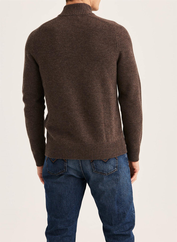 Hertford Half Zip  Brown
