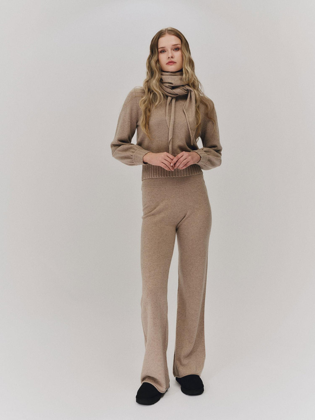 Ronja Cashmere Scarf Beige