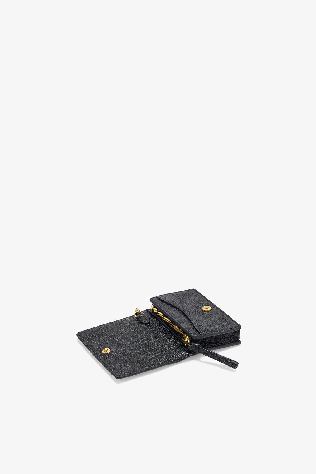 BOU CARD HOLDER WITH FLAP  Black