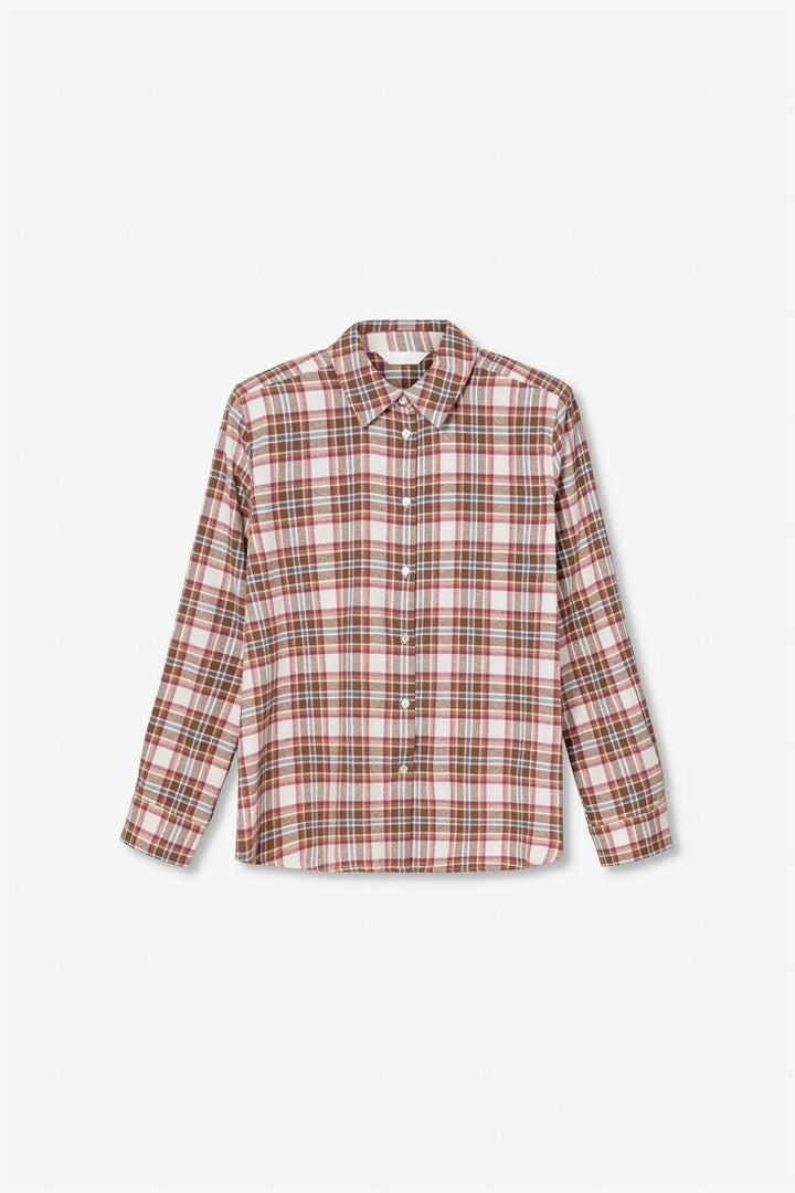 Joan Flannel Shirt  Red Check