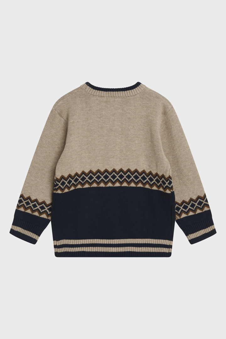 HCPELLE PULLOVER  Biscuit Melange