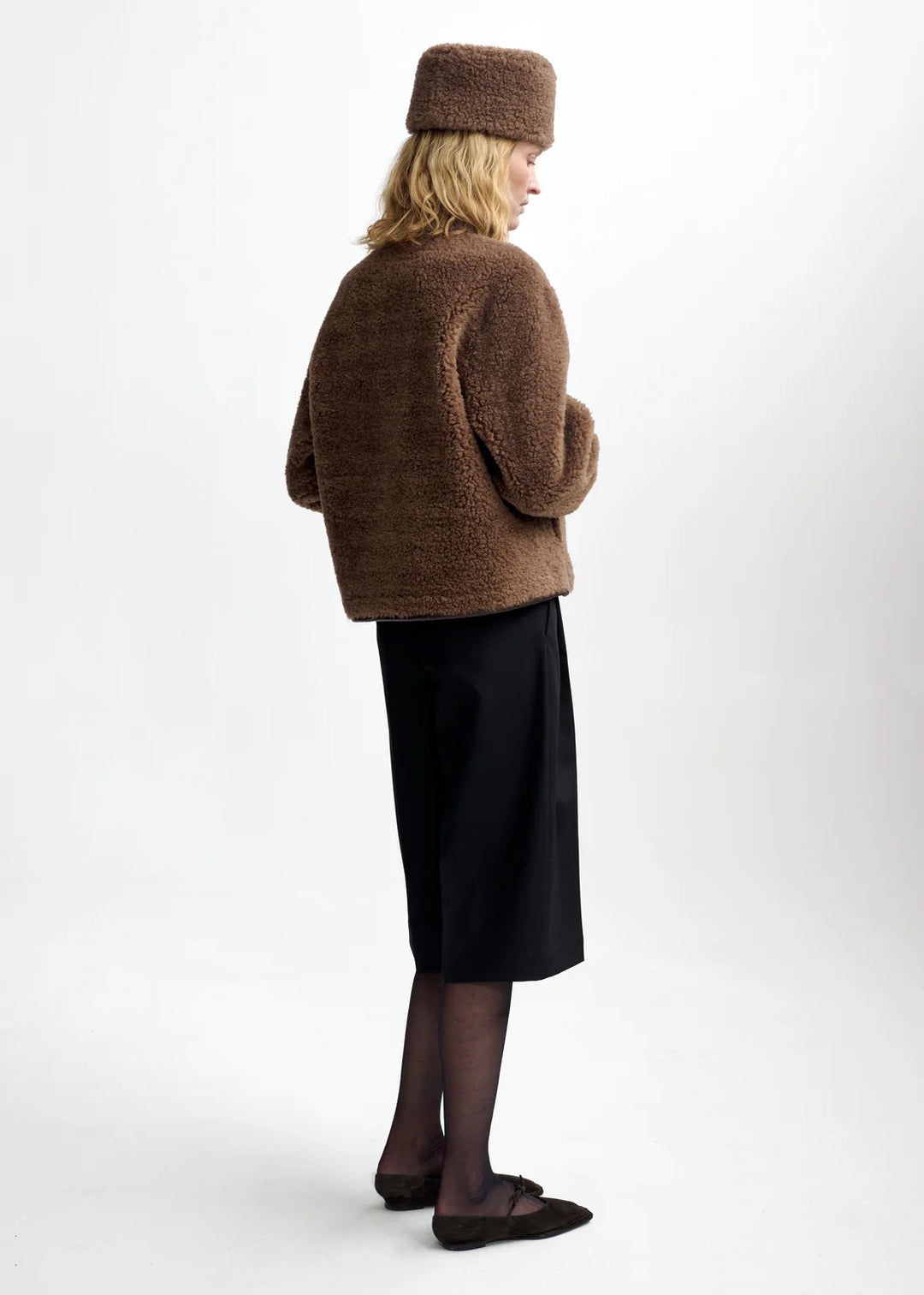 Zola lamb fur jacket  Cappucino
