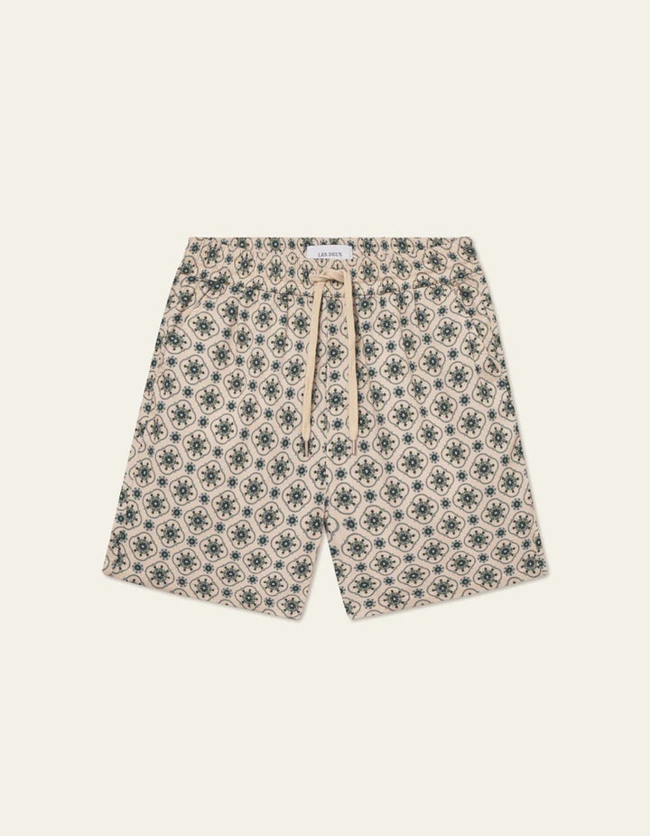 Otto AOP Tapestry Shorts  Ivory