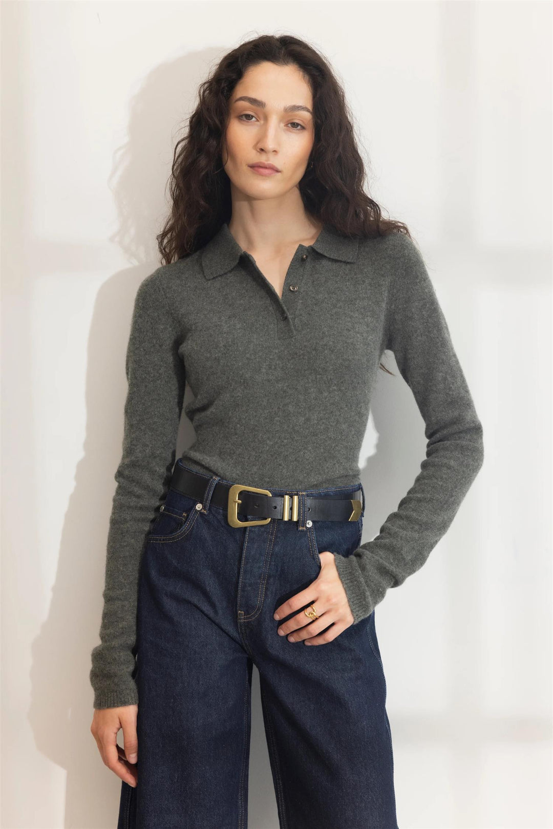 Jolanda Knit  Dark Olive Melange