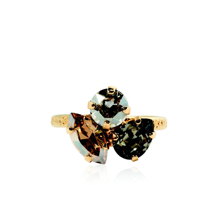 ANA RING GOLD  Black Golden Combo