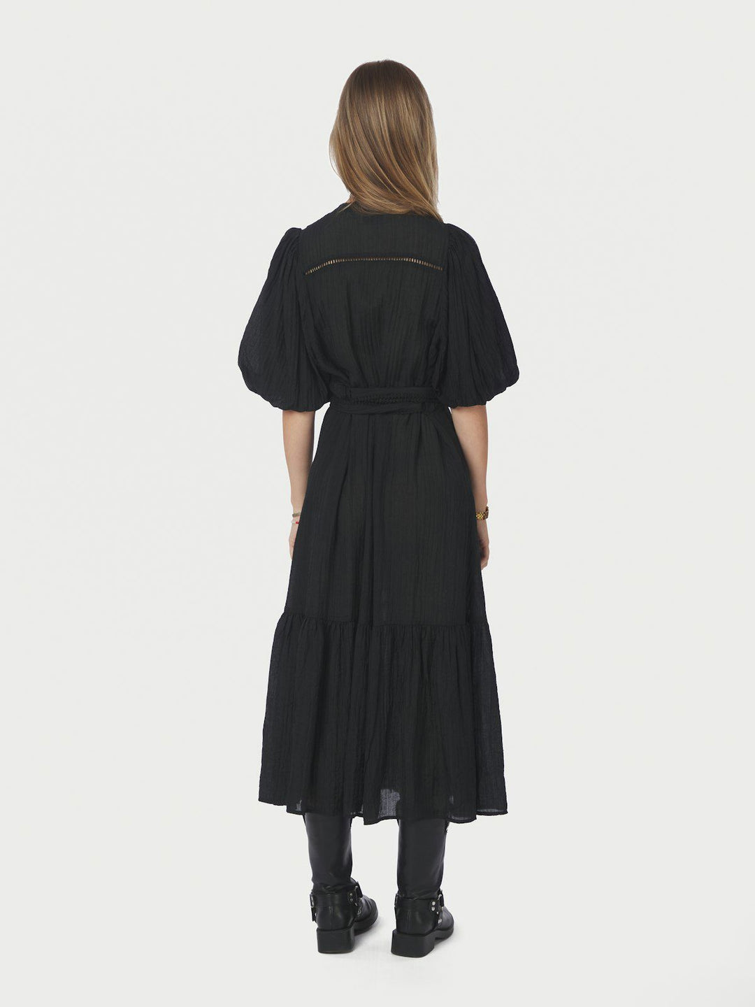 Margarita Crepe Dress  Black