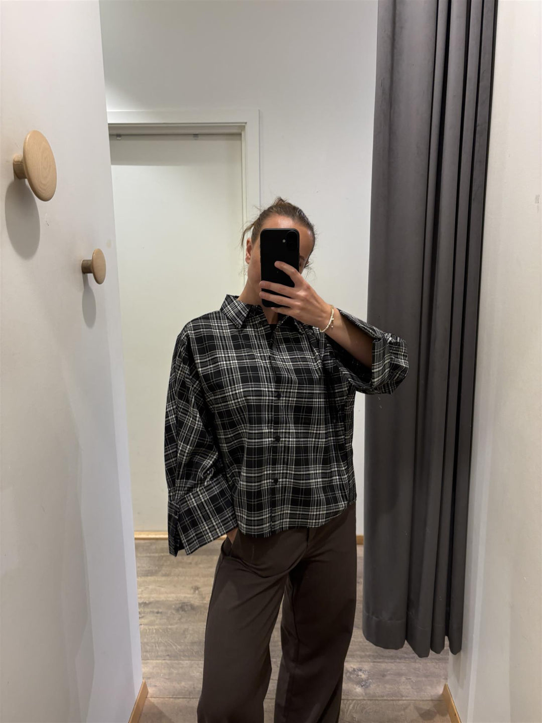 ATARI SHIRT  Black Check