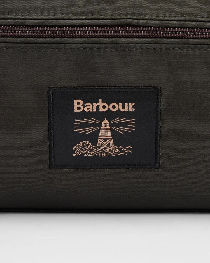 Barbour Wax Washbag  Olive/Beacon