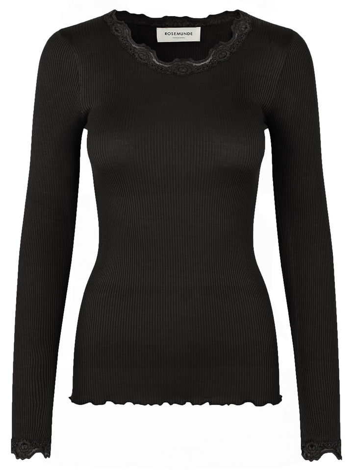 RWBabette LS Regular Lace T-shirt  Black