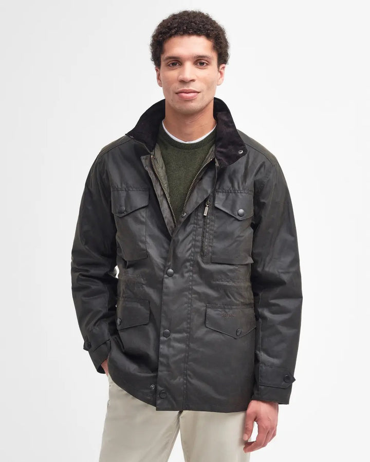 Barbour Sapper Wax Jacket  Olive/Classic