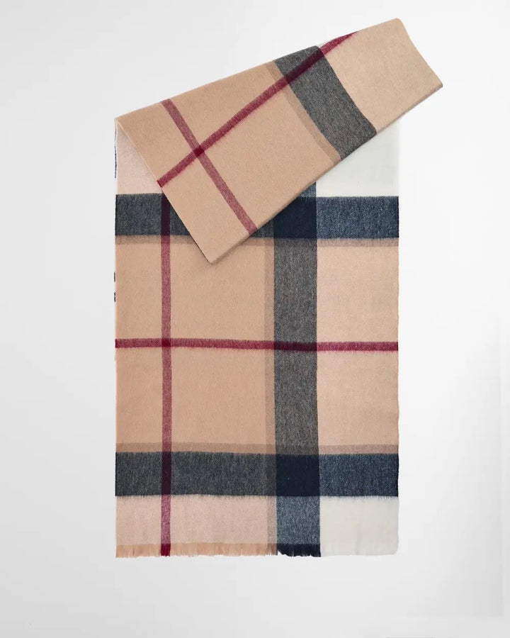 Barbour Rosefield Tartan Scarf  Hessian Tartan