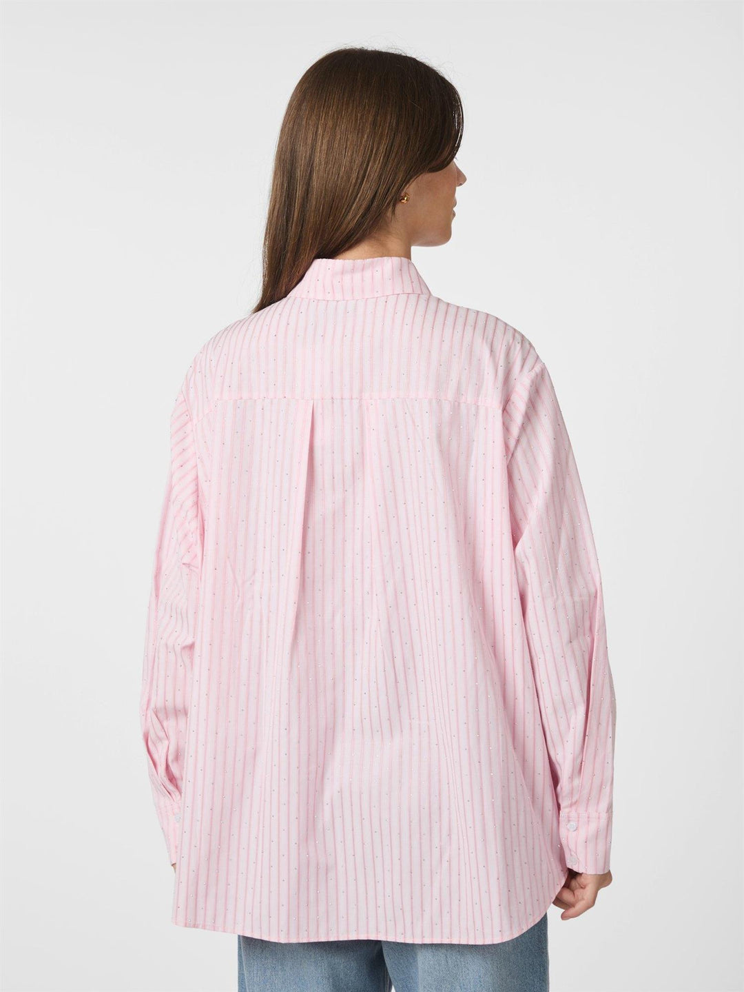 Dalma Soft Stripe Stone Shirt  Pink