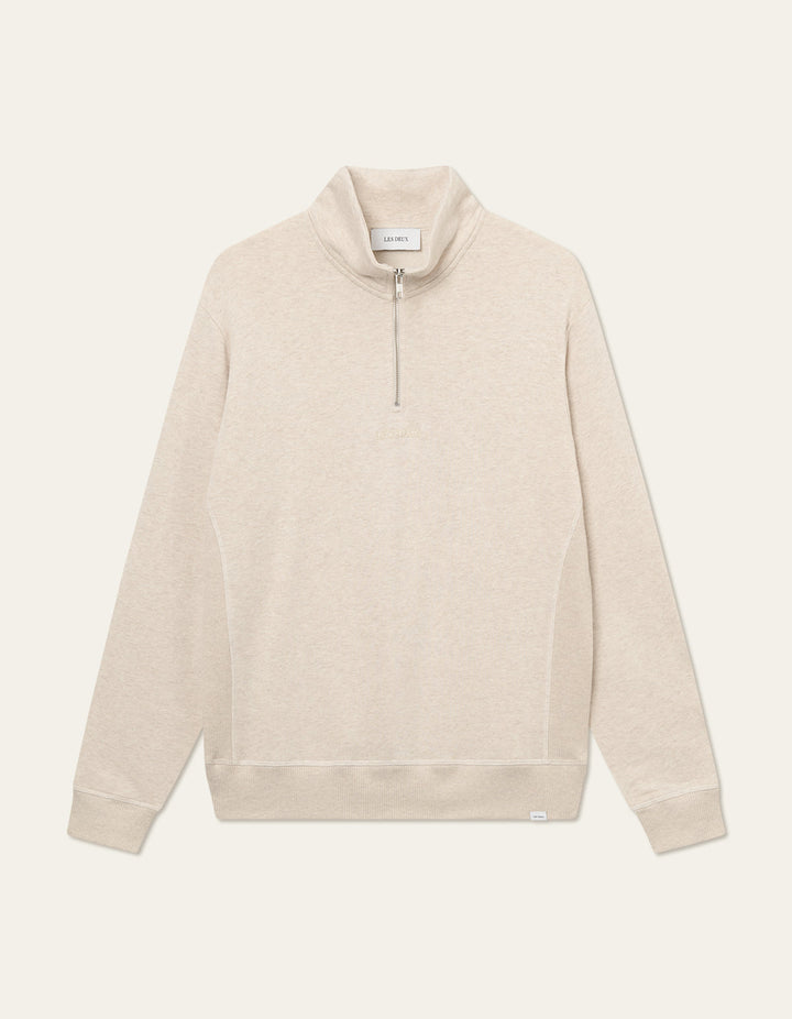 Dexter Half-Zip Sweatshirt  Oatmeal Mélange