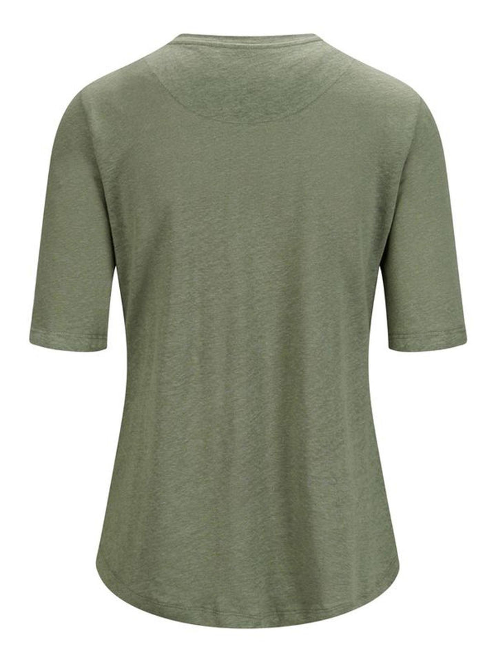 Karina Linen Tee  Green