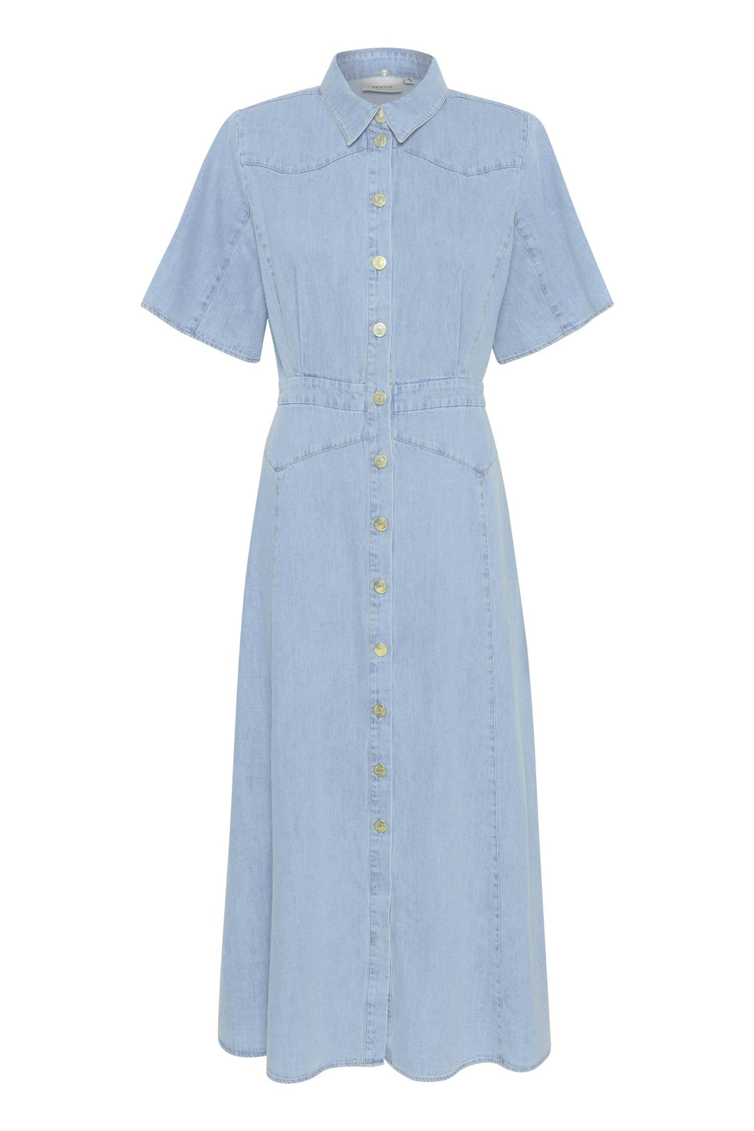 GZsauda SS long dress  Light Blue Washed