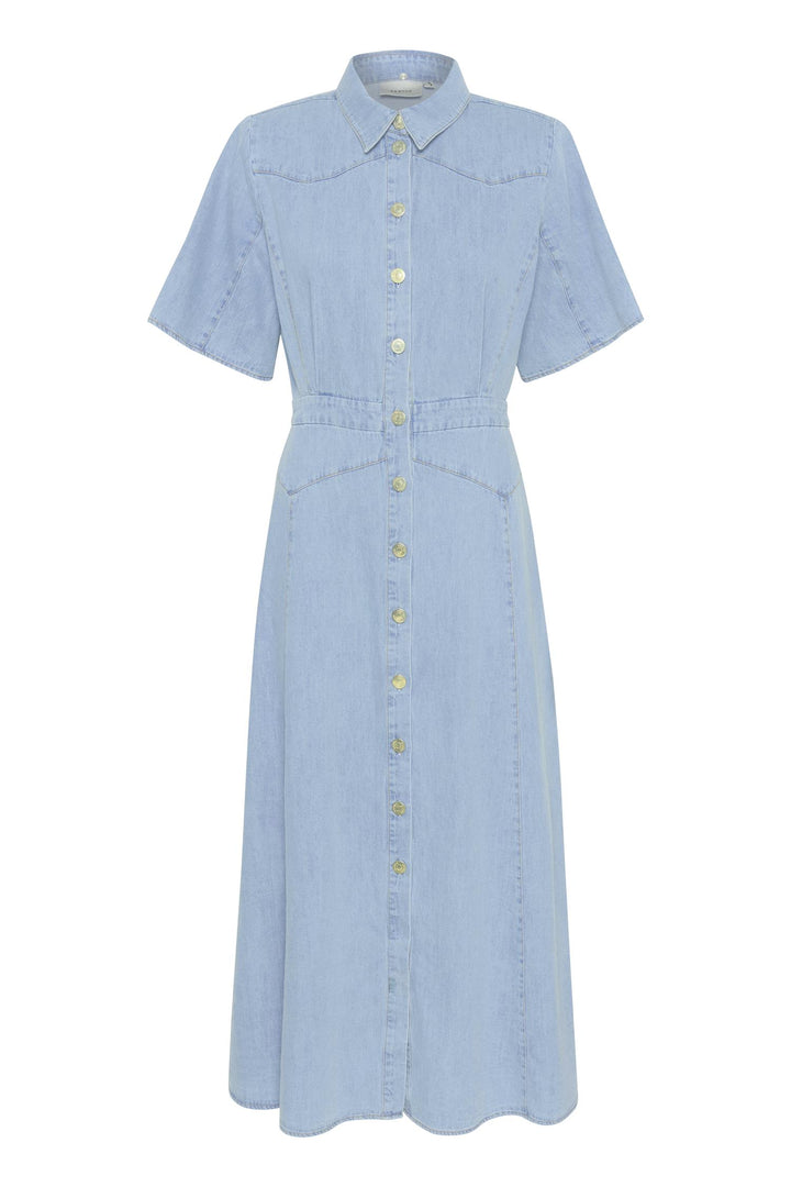 GZsauda SS long dress  Light Blue Washed